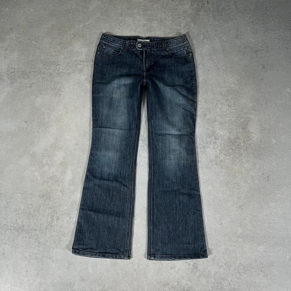 Bootcut Low Rise Chicos Platinum Women’s Stretch Western Flare Jeans Size: 1.5